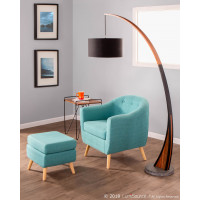 Lumisource CHR-AH-RKWL TL Rockwell Accent Chair in Teal